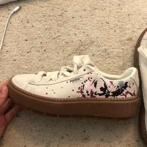 Puma suede women’s platform shoes